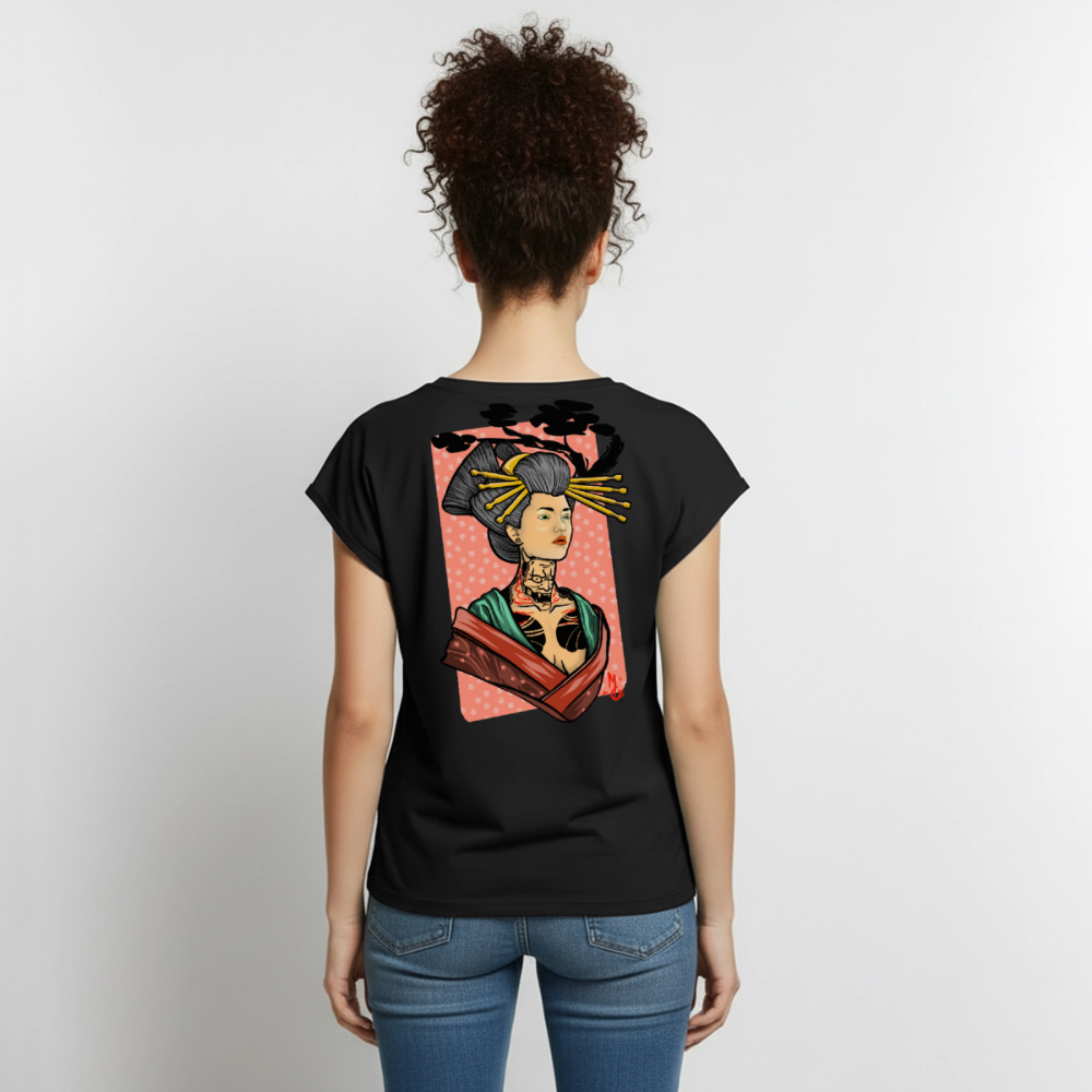 Geisha Yokai Tattoo Art – Japanische Geister Geisha Illustration - black