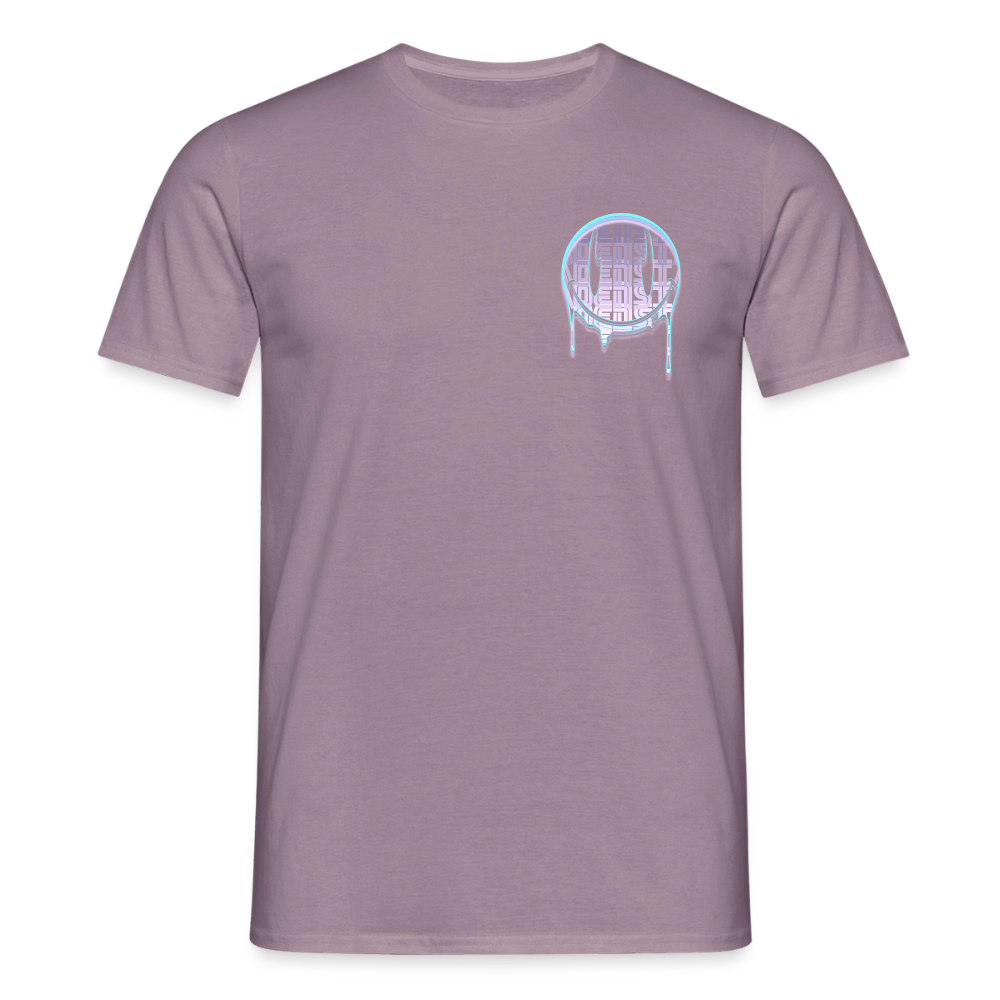 Moensta Drip Logo – Neon Streetwear Tattoo Artist Design - purple-grey 