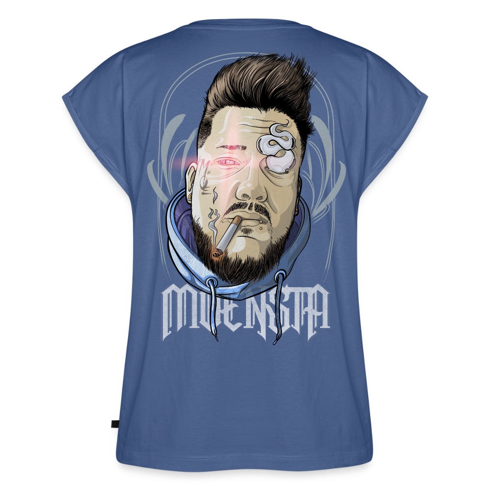 Tattoo Artist Portrait – Urban Comic Style - stone blue