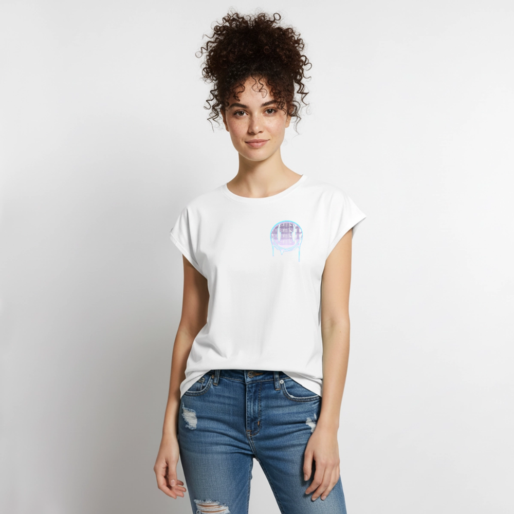 Moensta Drip Logo – Neon Streetwear Tattoo Artist Design - white