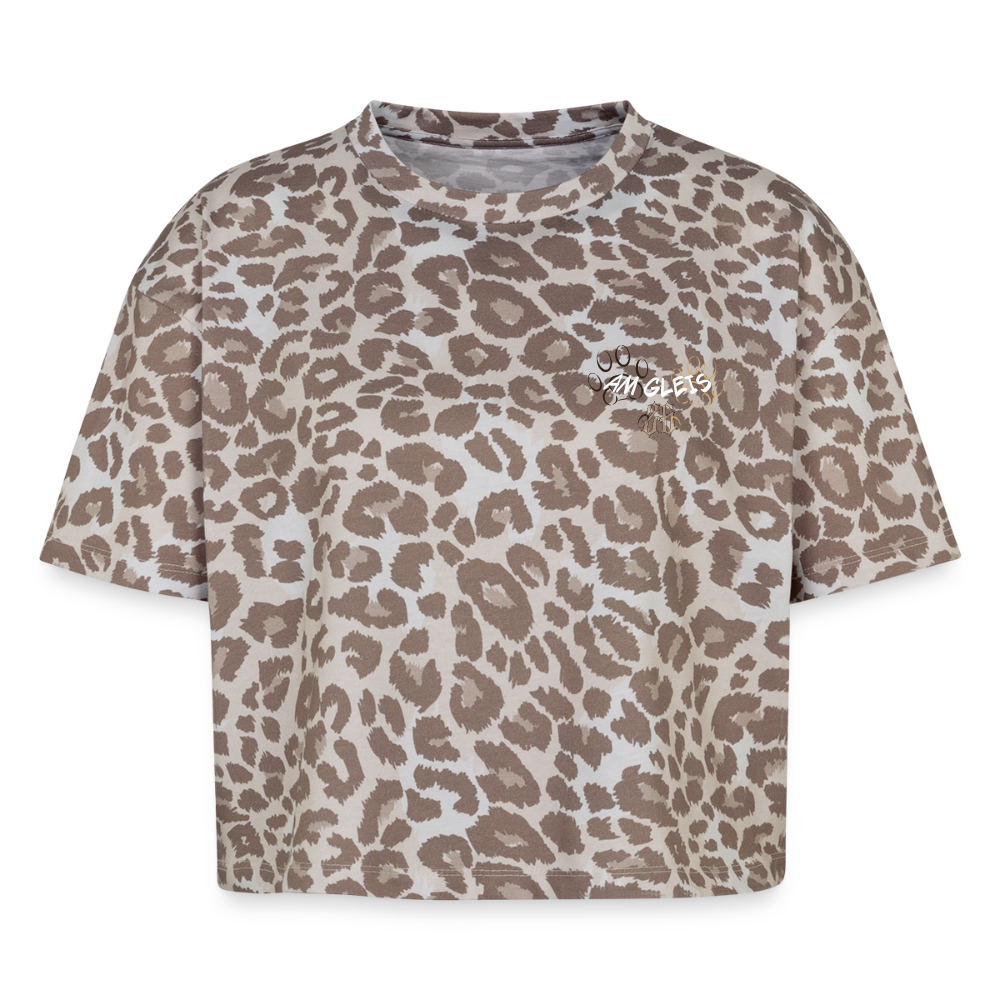 Boxy Leo Women's Premium Organic T-Shirt - Leopard print