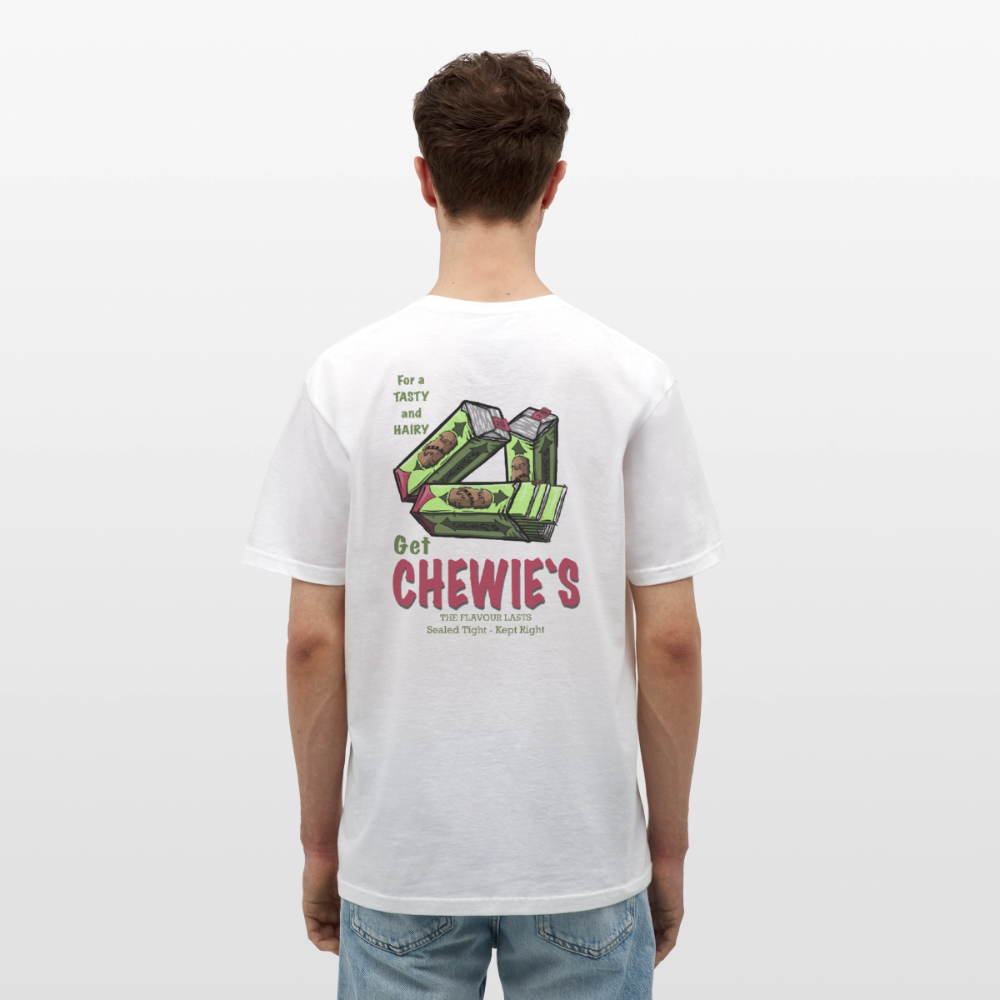 Chewie’s Hairy Gum – Funny Sci-Fi Parody Design - white