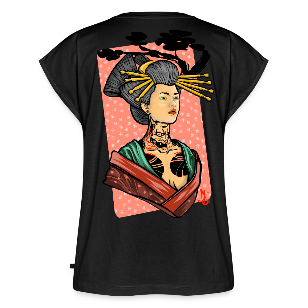 Geisha Yokai Tattoo Art – Japanische Geister Geisha Illustration - black