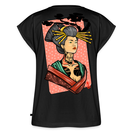 Geisha Yokai Tattoo Art – Japanische Geister Geisha Illustration - black