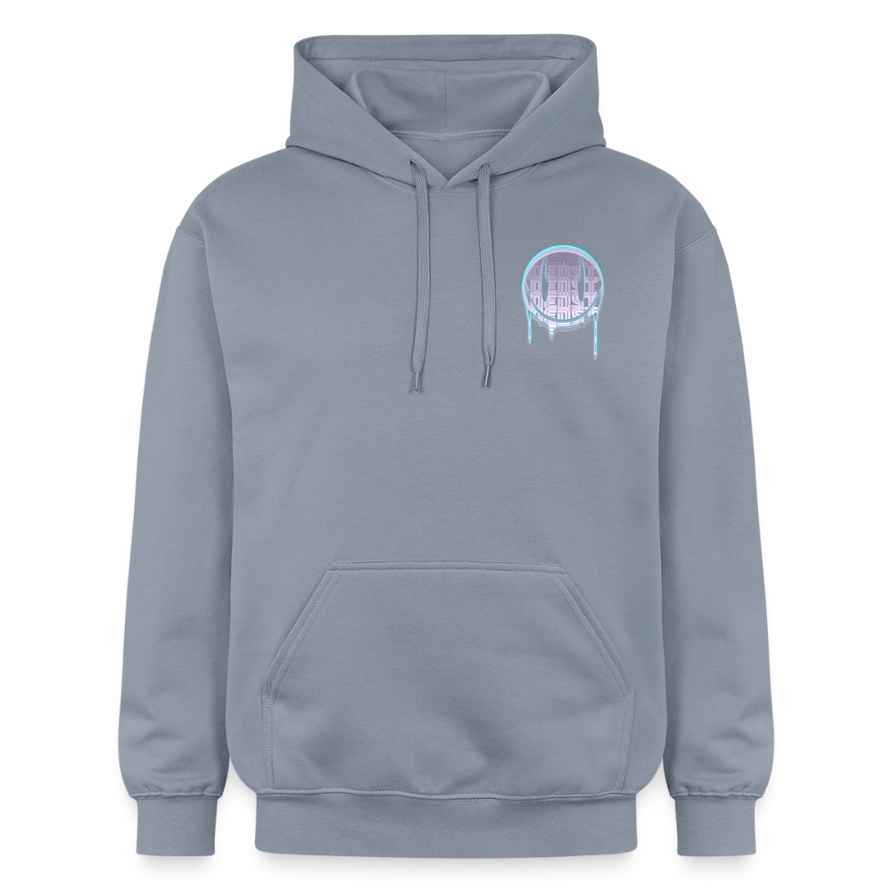 Moensta Drip Logo – Neon Streetwear Tattoo Artist Design - blue