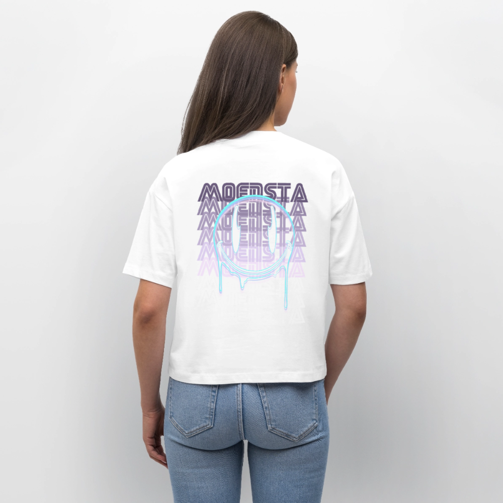 Moensta Drip Logo – Neon Streetwear Tattoo Artist Design - white