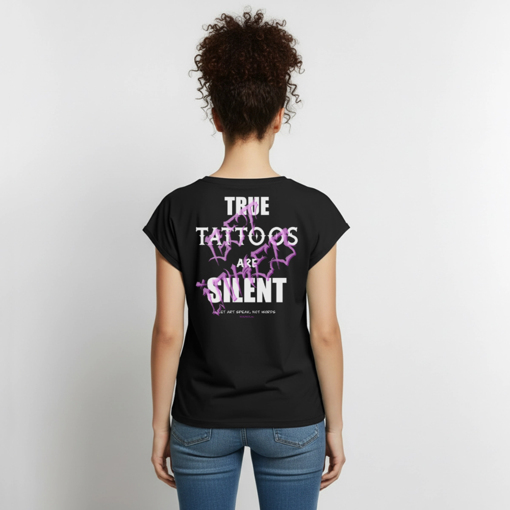 True Tattoos Are Silent – Tattoo Artist Statement Design - black