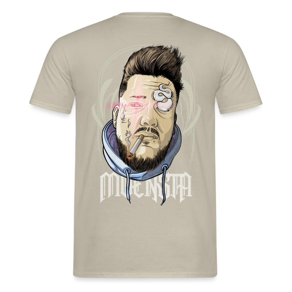 Tattoo Artist Portrait – Urban Comic Style - sand beige