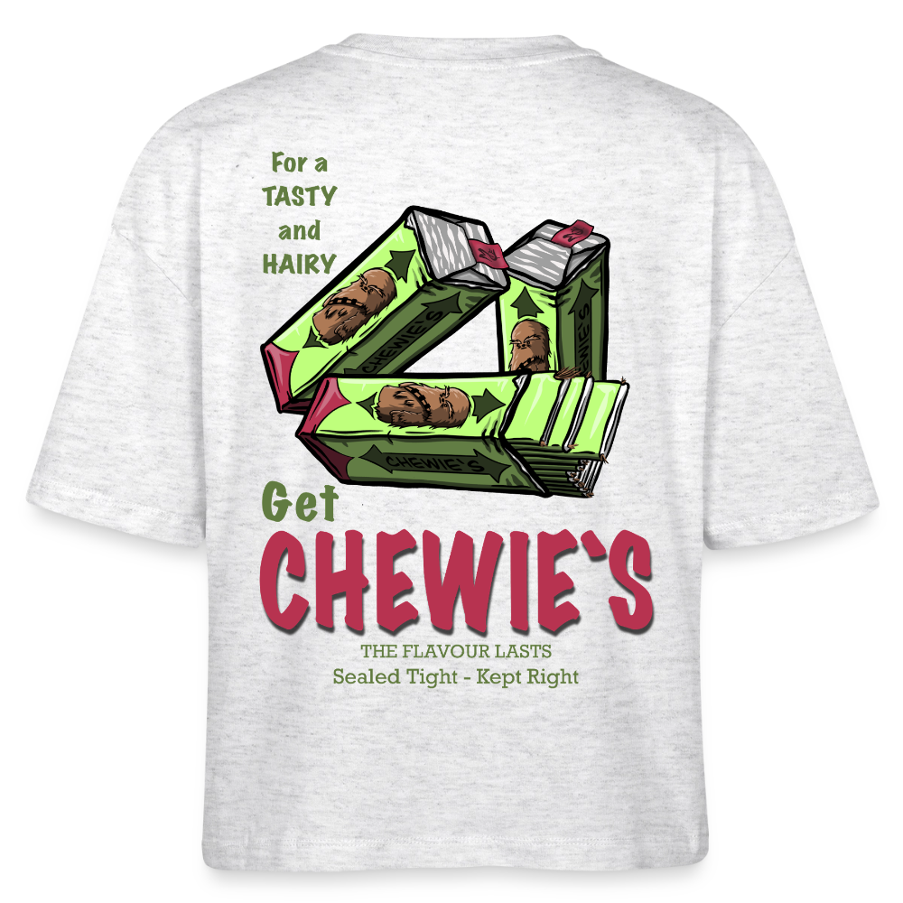 Chewie’s Hairy Gum – Funny Sci-Fi Parody Design - heather white