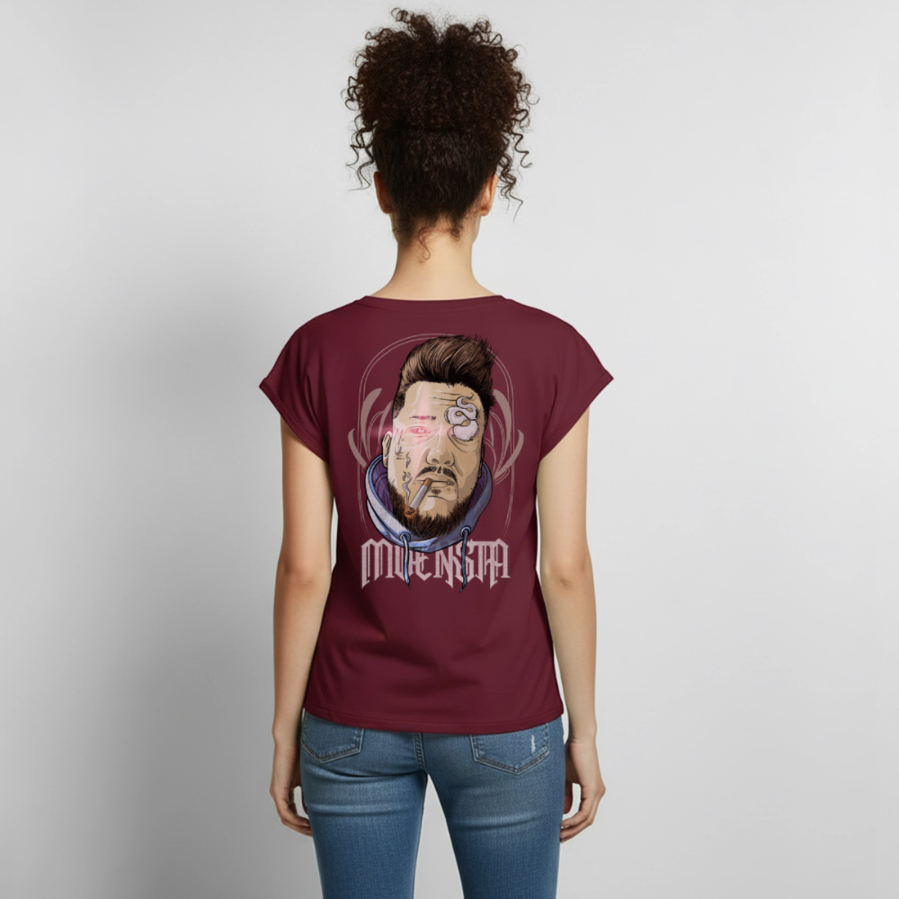 Tattoo Artist Portrait – Urban Comic Style - burgundy