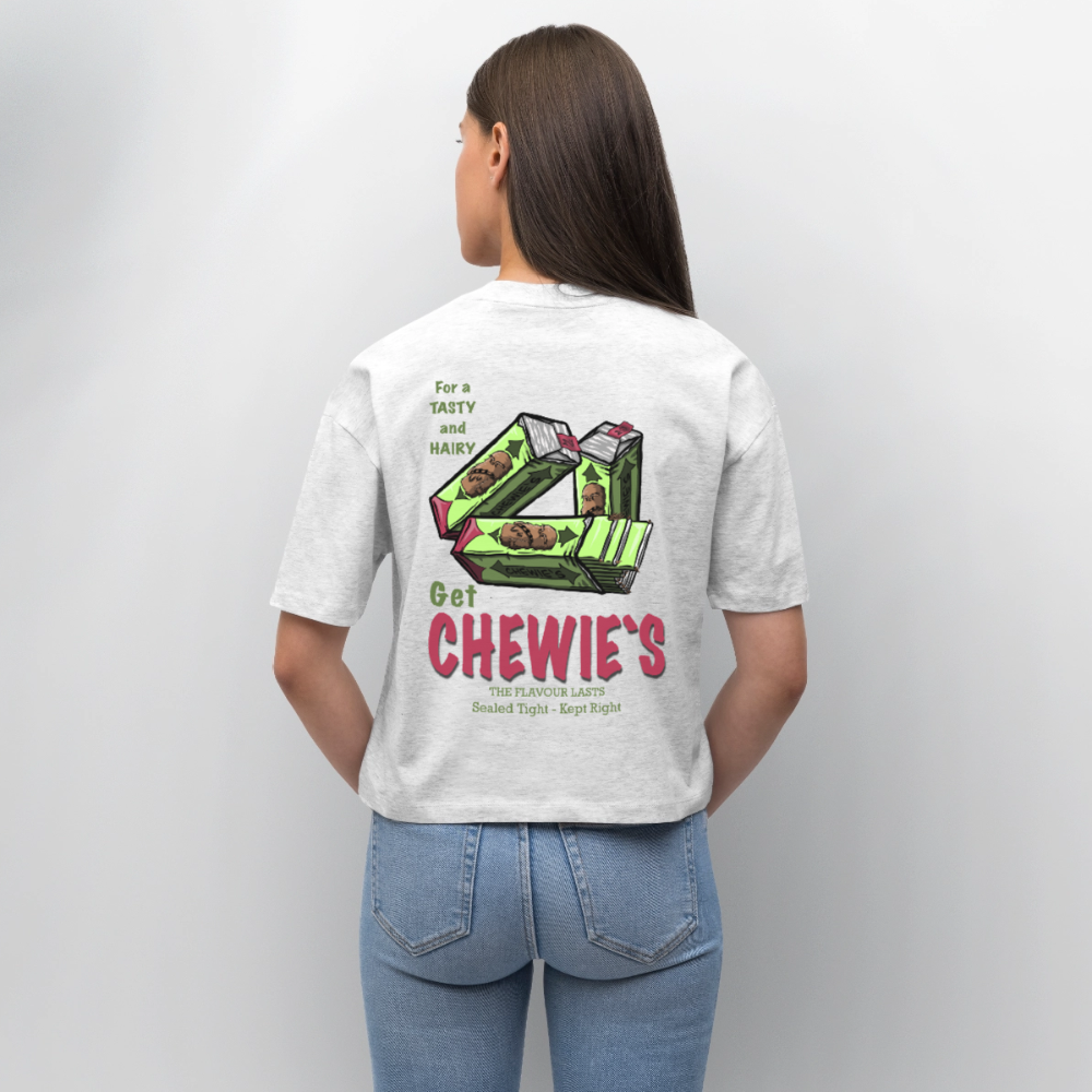 Chewie’s Hairy Gum – Funny Sci-Fi Parody Design - heather white