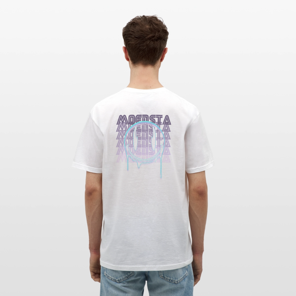 Moensta Drip Logo – Neon Streetwear Tattoo Artist Design - white