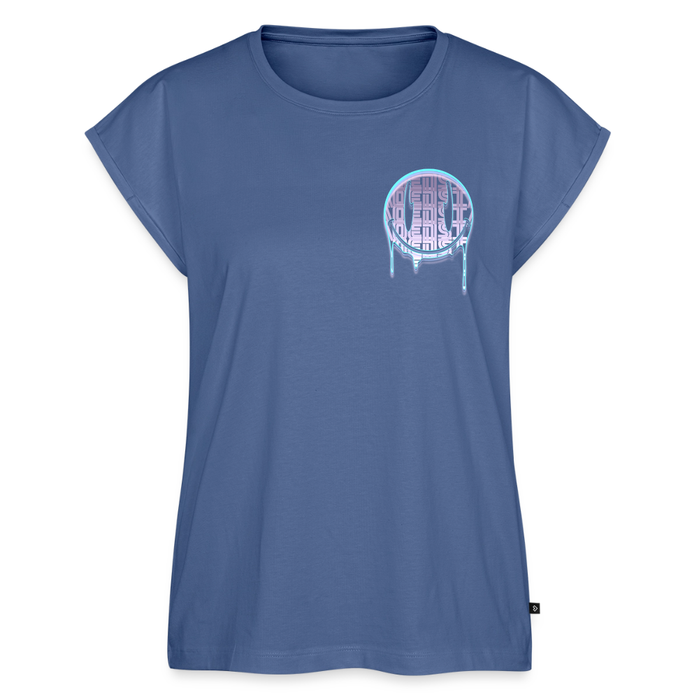 Moensta Drip Logo – Neon Streetwear Tattoo Artist Design - stone blue