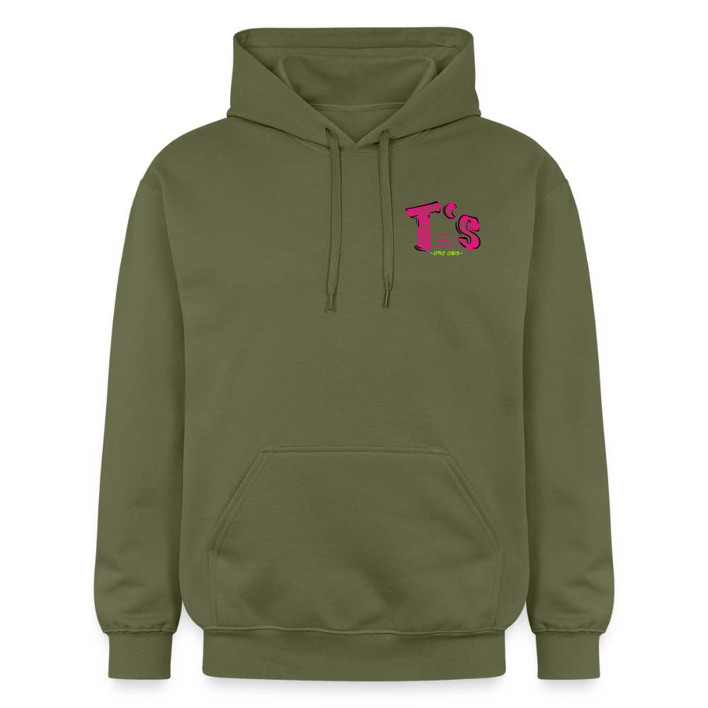 T-Rex Lawn Mower Service – Lustiges Dinosaurier Cartoon Design - military green