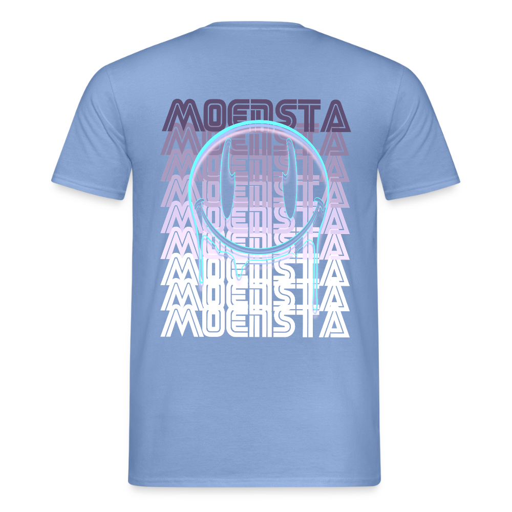 Moensta Drip Logo – Neon Streetwear Tattoo Artist Design - carolina blue