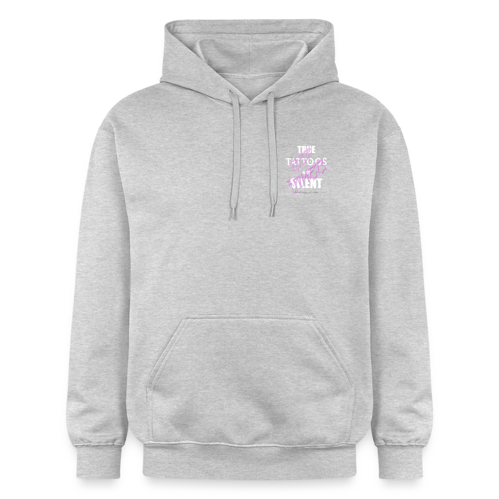 True Tattoos Are Silent – Tattoo Artist Statement Design - light heather grey