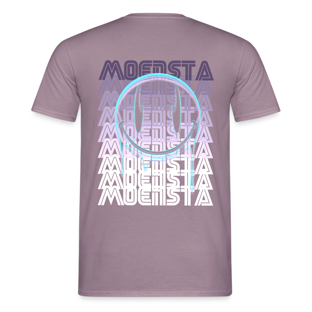 Moensta Drip Logo – Neon Streetwear Tattoo Artist Design - purple-grey 