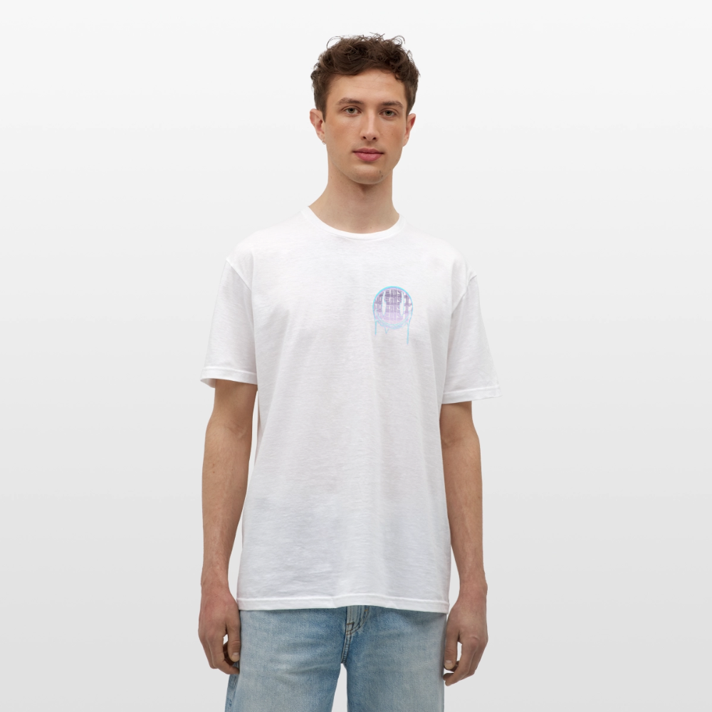 Moensta Drip Logo – Neon Streetwear Tattoo Artist Design - white