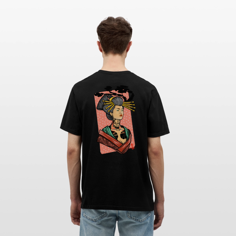 Geisha Yokai Tattoo Art – Japanische Geister Geisha Illustration - black