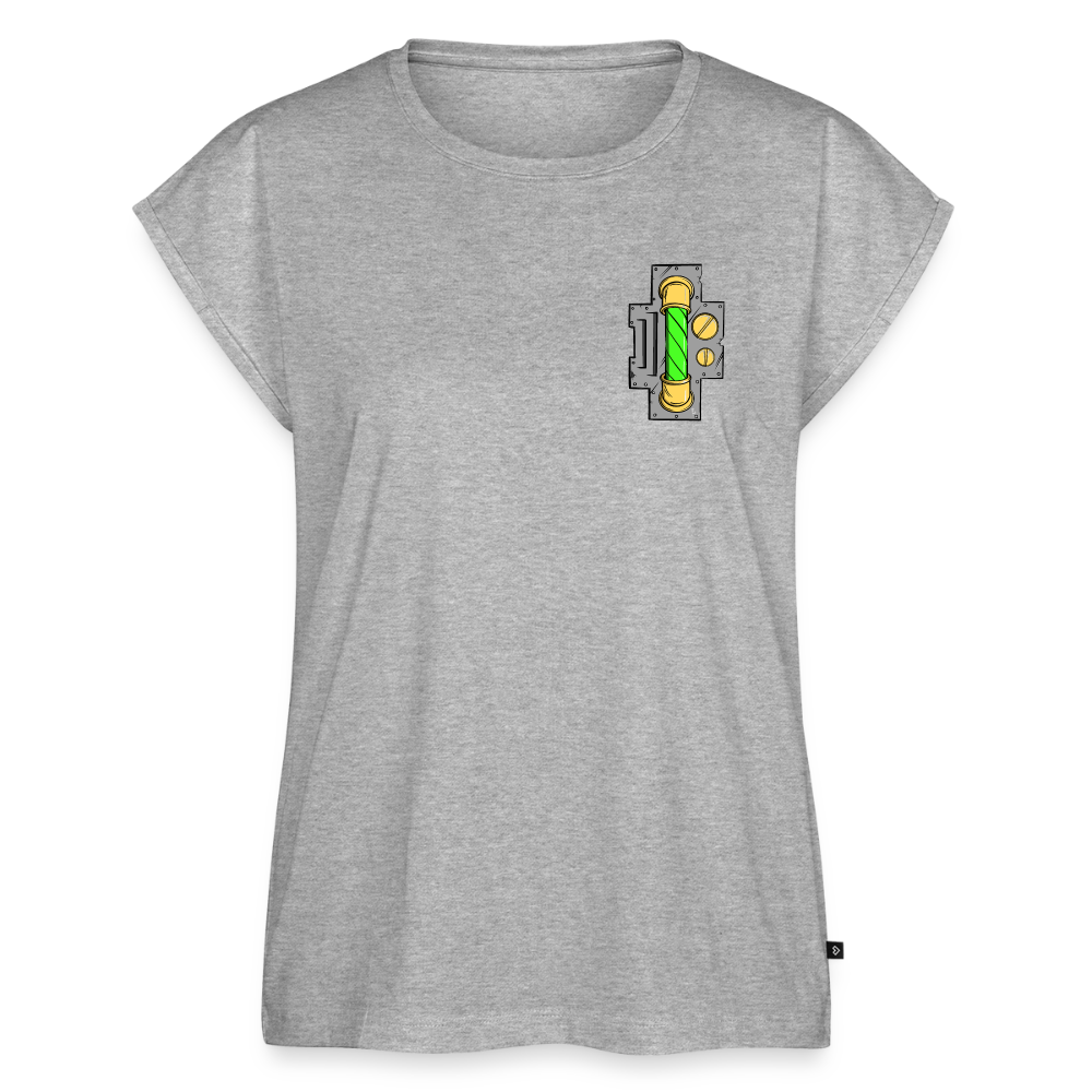 Cyberpunk Cyborg Lady – Futuristische Cyberpunk Illustration - heather grey