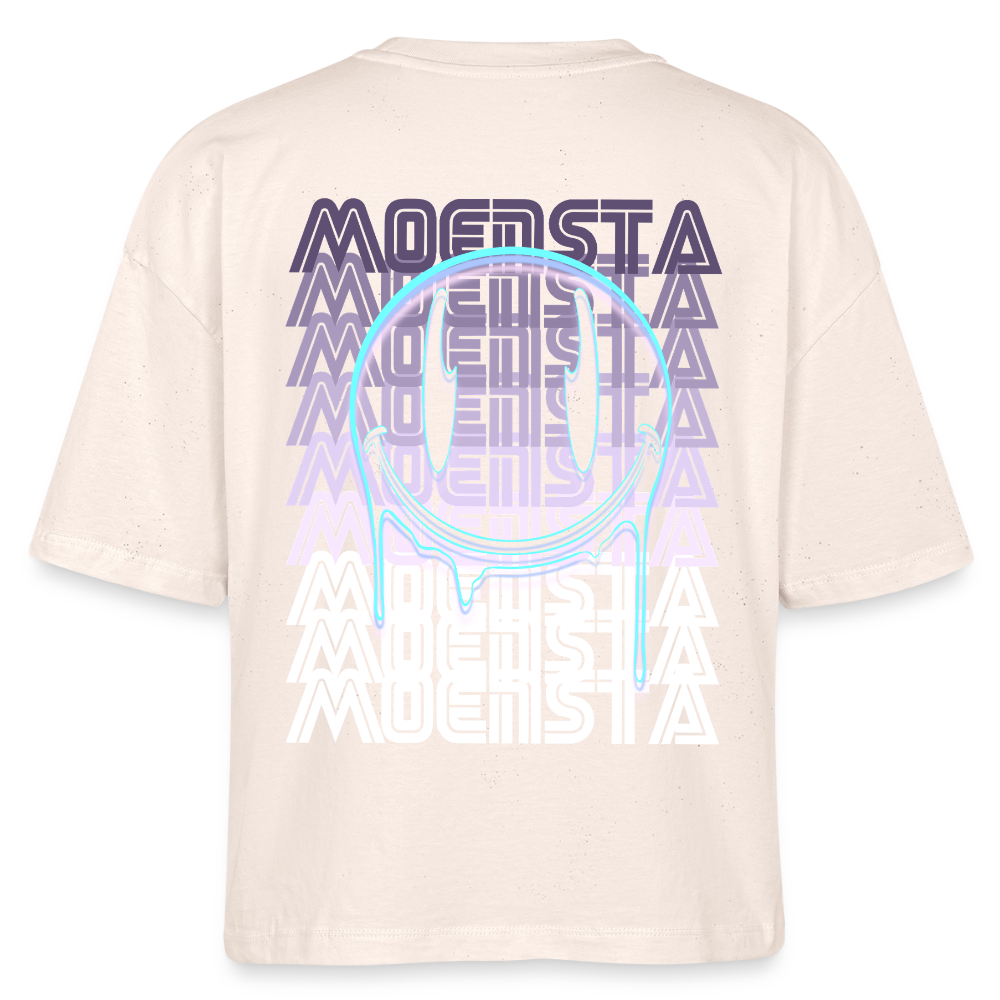 Moensta Drip Logo – Neon Streetwear Tattoo Artist Design - soft Ecru