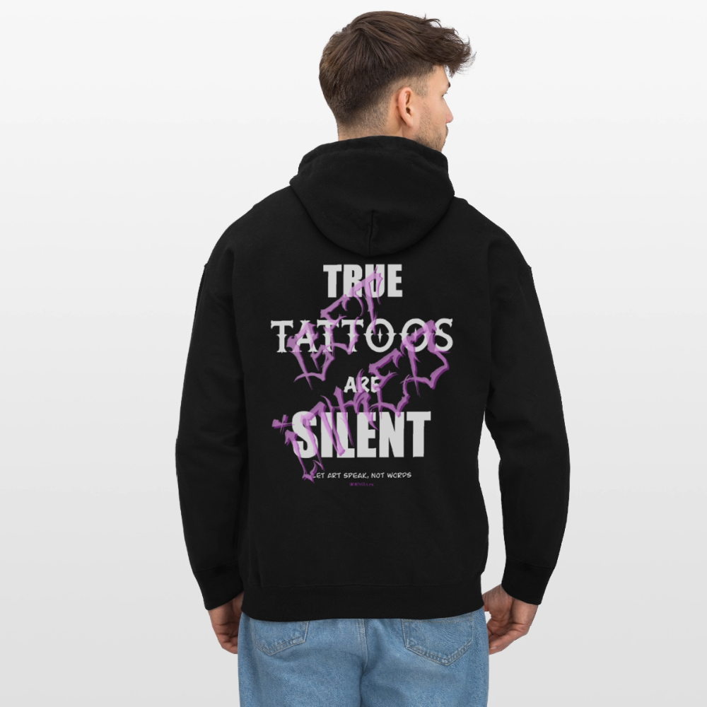 True Tattoos Are Silent – Tattoo Artist Statement Design - black