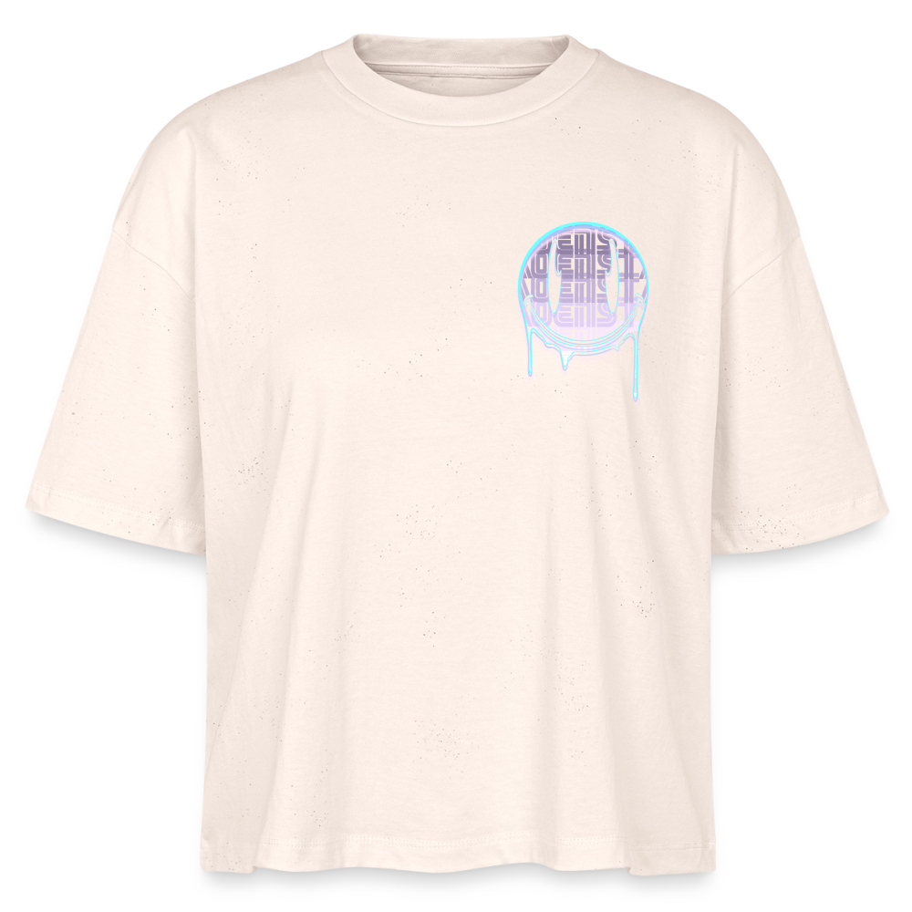 Moensta Drip Logo – Neon Streetwear Tattoo Artist Design - soft Ecru