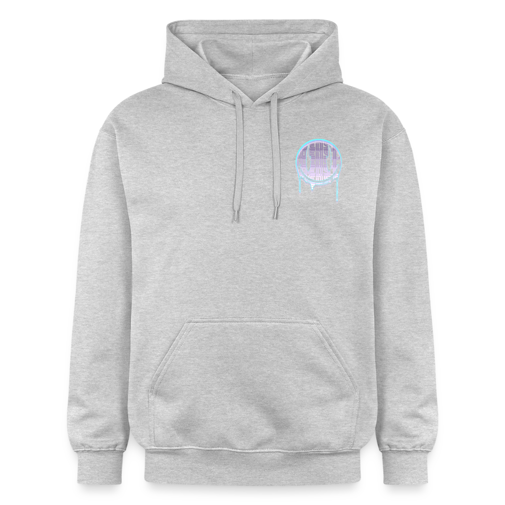 Moensta Drip Logo – Neon Streetwear Tattoo Artist Design - light heather grey