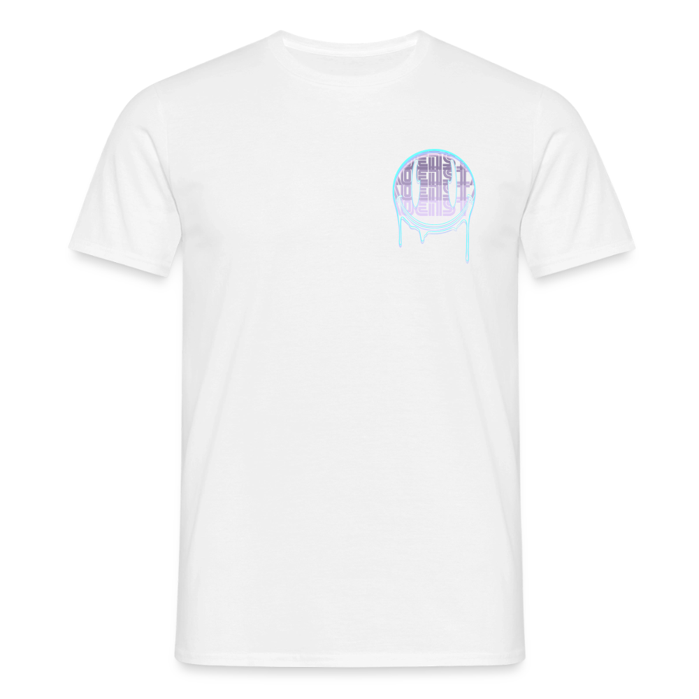 Moensta Drip Logo – Neon Streetwear Tattoo Artist Design - white
