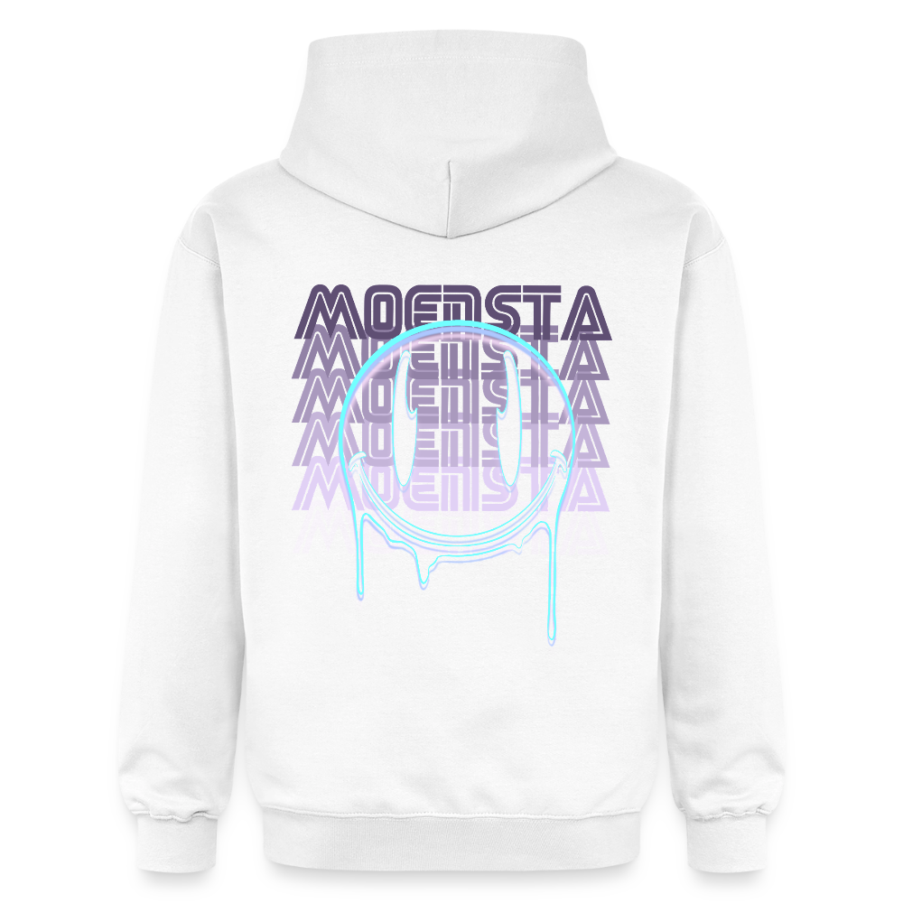 Moensta Drip Logo – Neon Streetwear Tattoo Artist Design - white