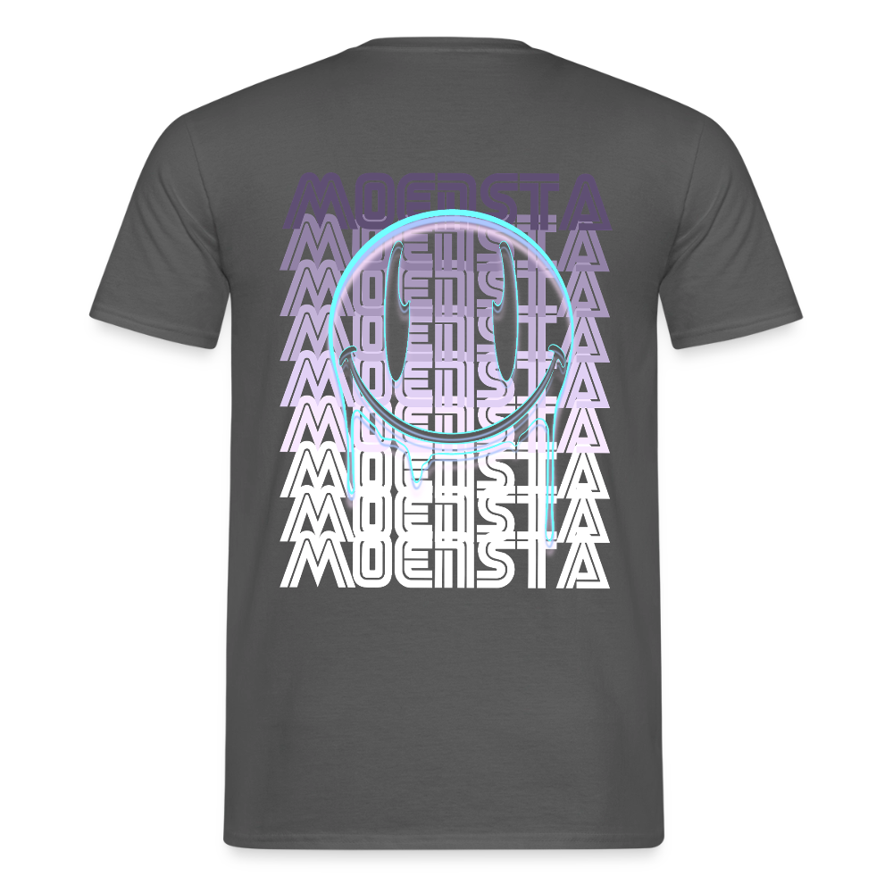 Moensta Drip Logo – Neon Streetwear Tattoo Artist Design - charcoal grey