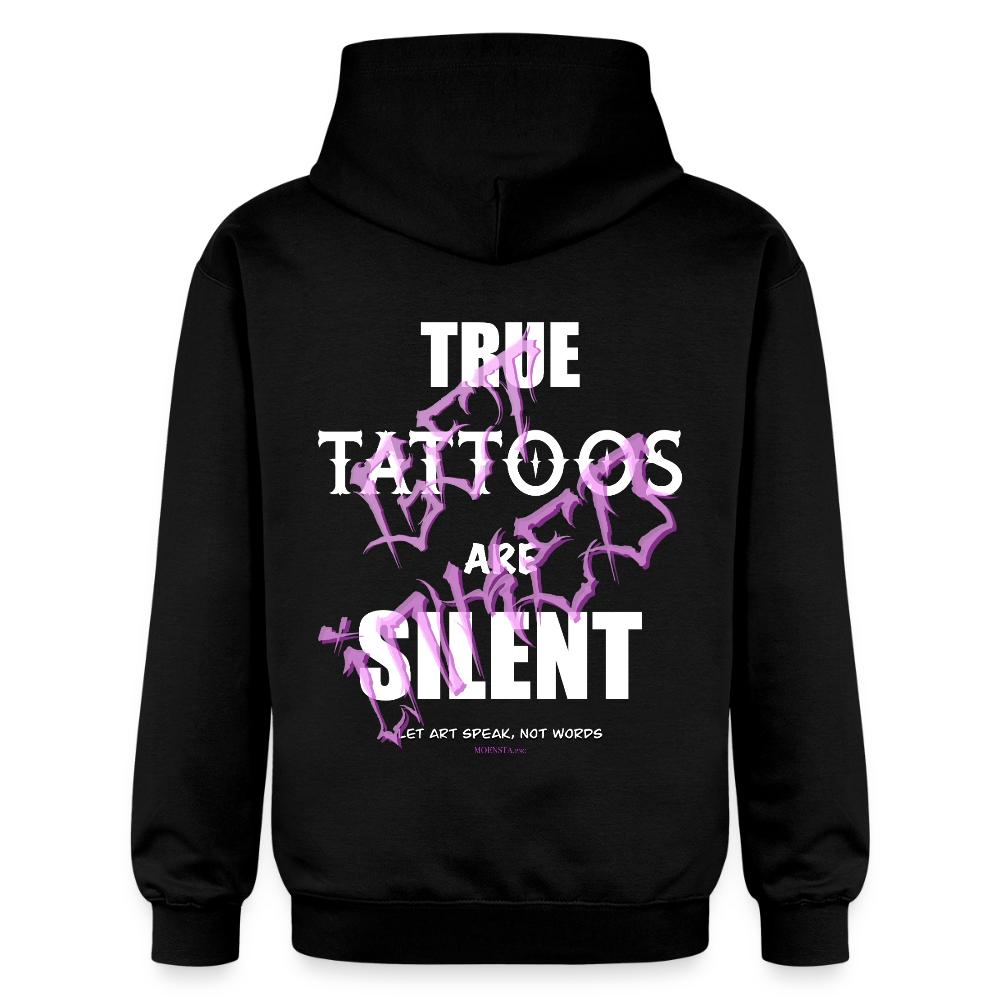 True Tattoos Are Silent – Tattoo Artist Statement Design - black