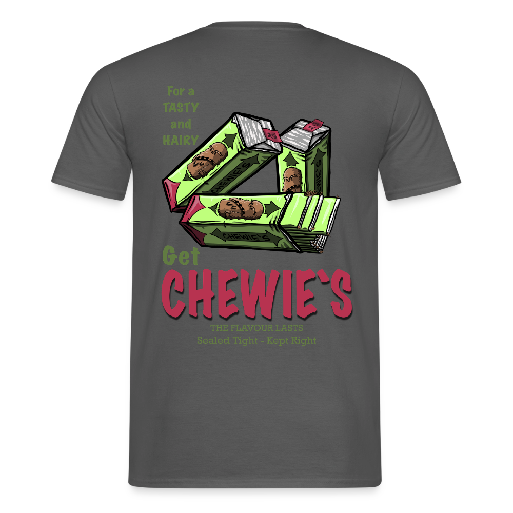 Chewie’s Hairy Gum – Funny Sci-Fi Parody Design - charcoal grey