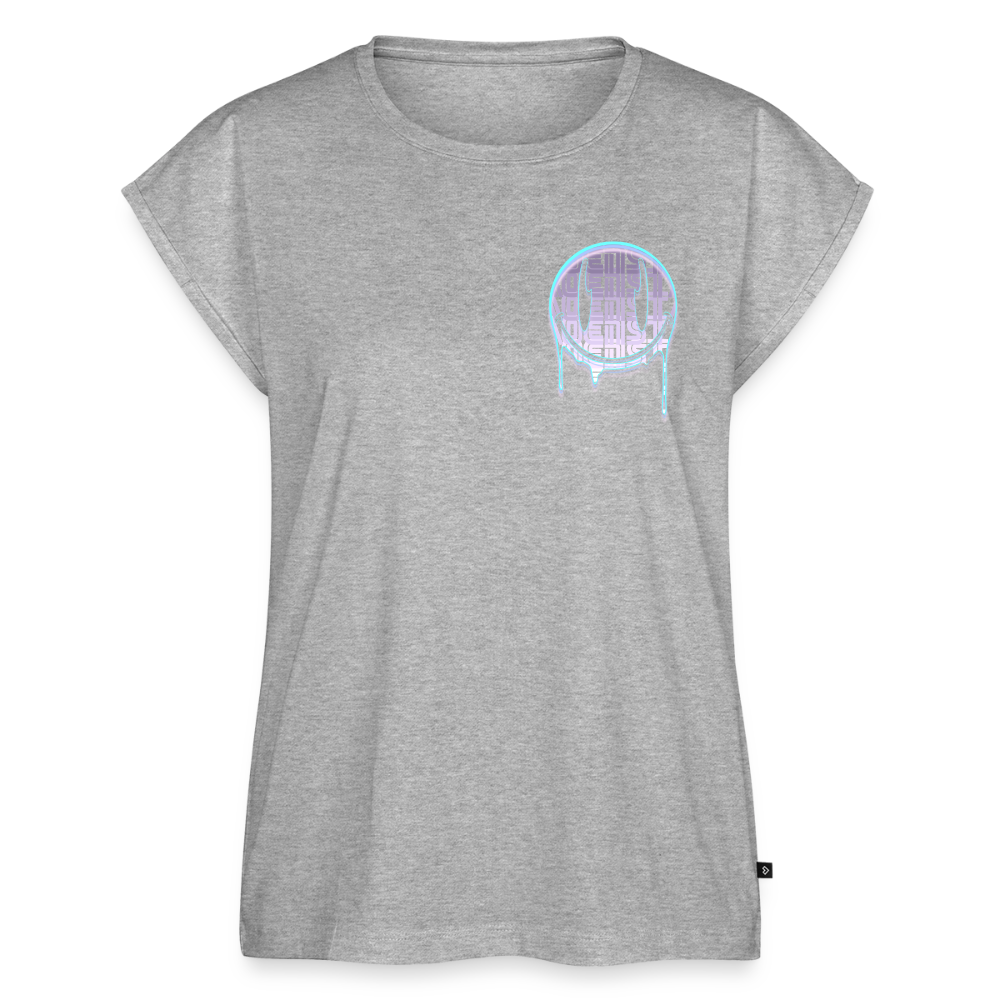 Moensta Drip Logo – Neon Streetwear Tattoo Artist Design - heather grey