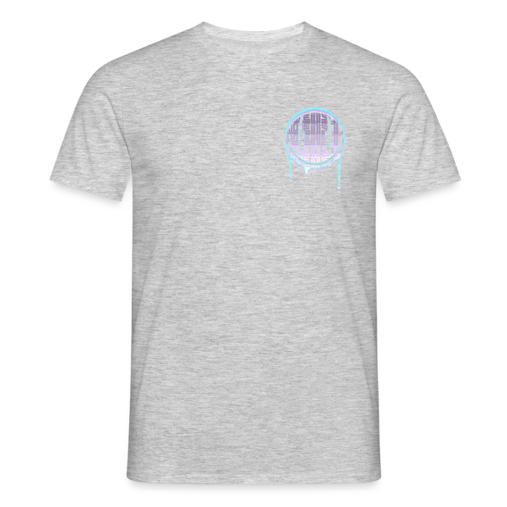 Moensta Drip Logo – Neon Streetwear Tattoo Artist Design - heather grey