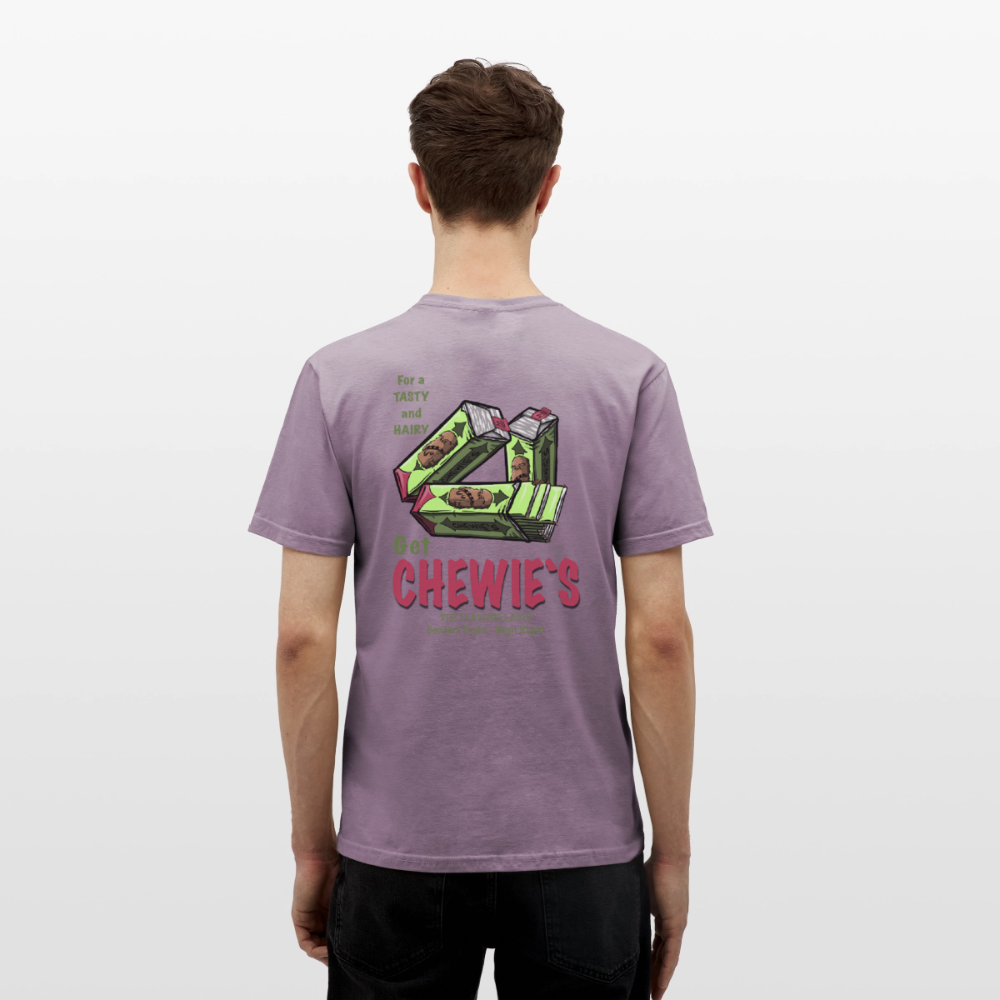 Chewie’s Hairy Gum – Funny Sci-Fi Parody Design - purple-grey 