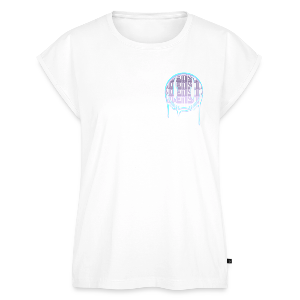 Moensta Drip Logo – Neon Streetwear Tattoo Artist Design - white