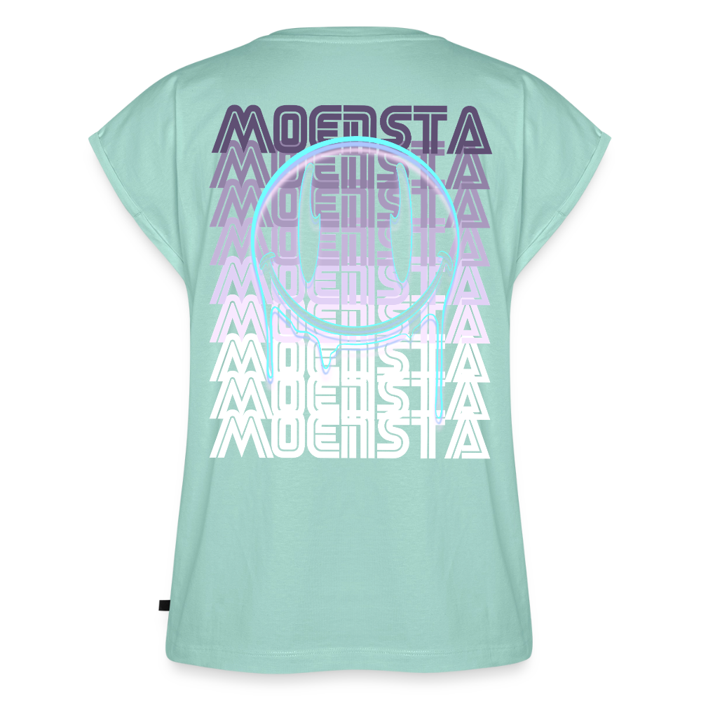 Moensta Drip Logo – Neon Streetwear Tattoo Artist Design - mint 
