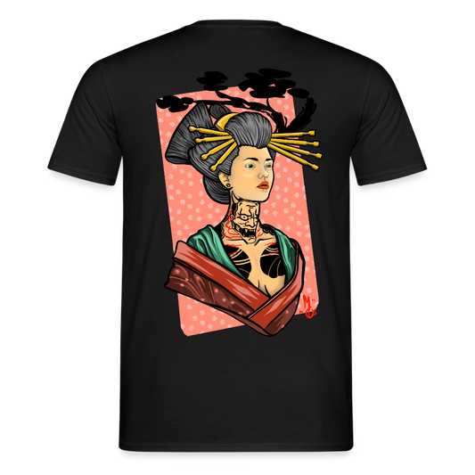 Geisha Yokai Tattoo Art – Japanische Geister Geisha Illustration - black