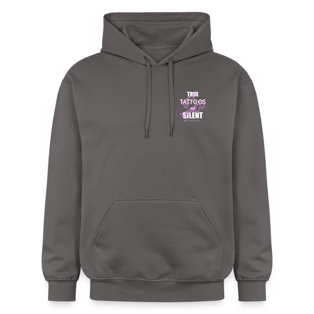 True Tattoos Are Silent – Tattoo Artist Statement Design - dark grey