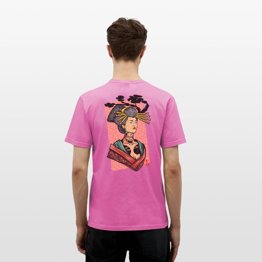 Geisha Yokai Tattoo Art – Japanische Geister Geisha Illustration - pink