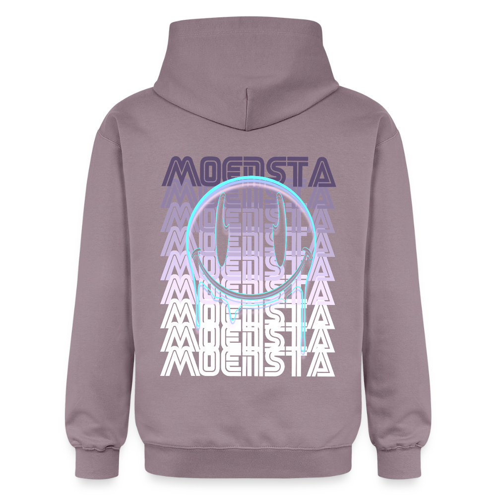 Moensta Drip Logo – Neon Streetwear Tattoo Artist Design - purple-grey 