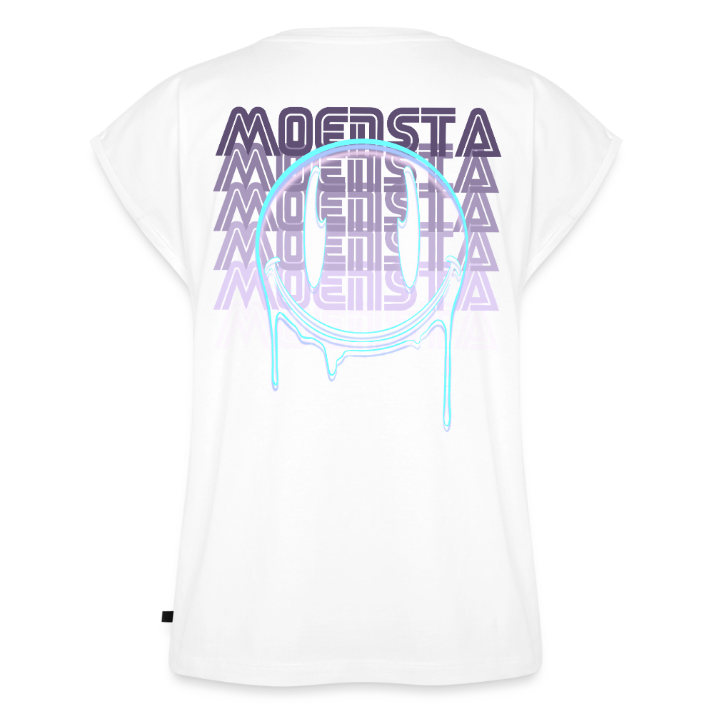 Moensta Drip Logo – Neon Streetwear Tattoo Artist Design - white