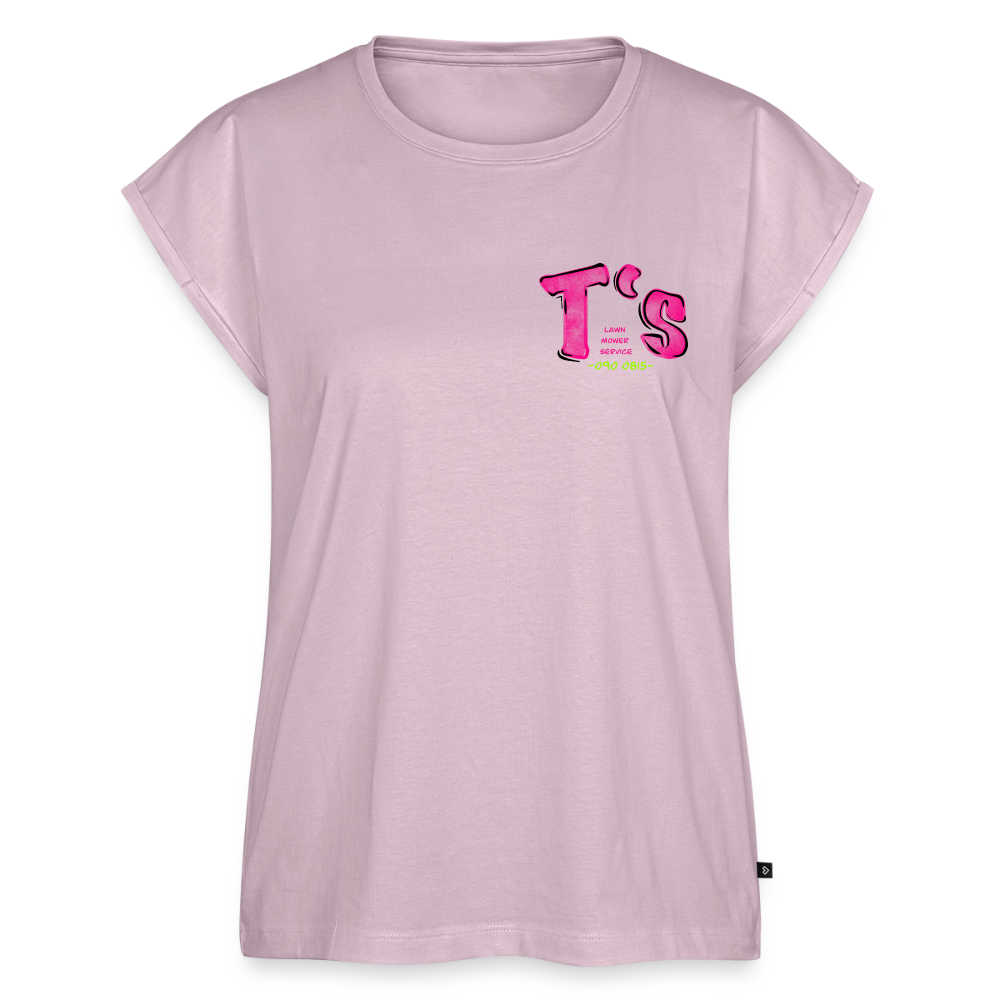 T-Rex Lawn Mower Service – Lustiges Dinosaurier Cartoon Design - dusky pink