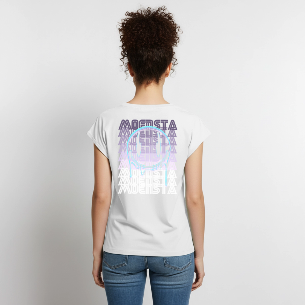 Moensta Drip Logo – Neon Streetwear Tattoo Artist Design - white