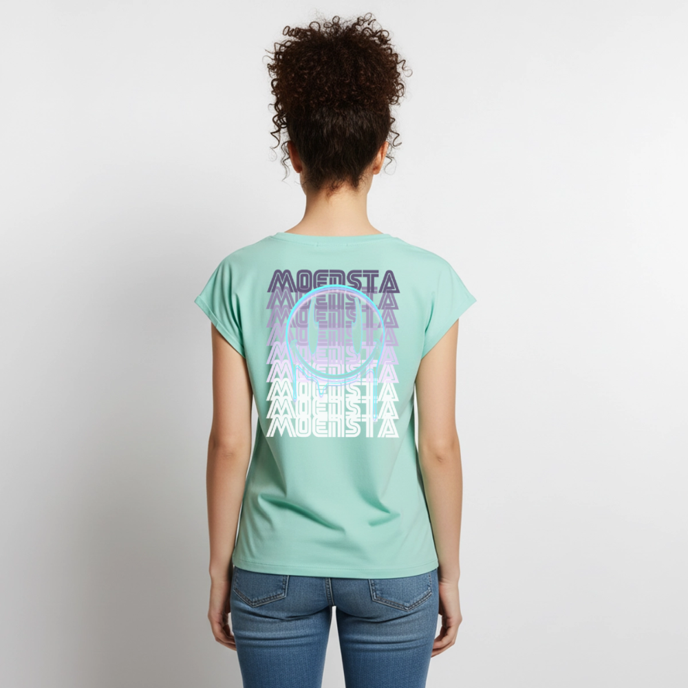 Moensta Drip Logo – Neon Streetwear Tattoo Artist Design - mint 