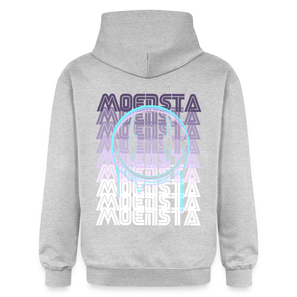 Moensta Drip Logo – Neon Streetwear Tattoo Artist Design - light heather grey