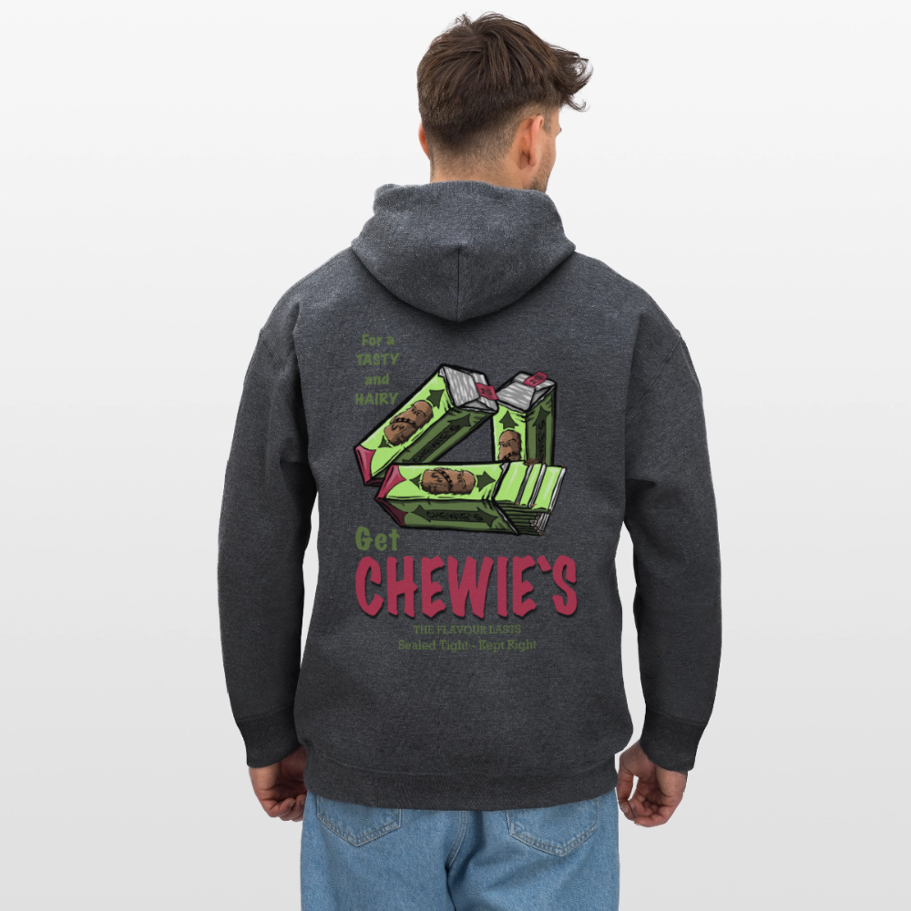 Chewie’s Hairy Gum – Funny Sci-Fi Parody Design - dark heather grey