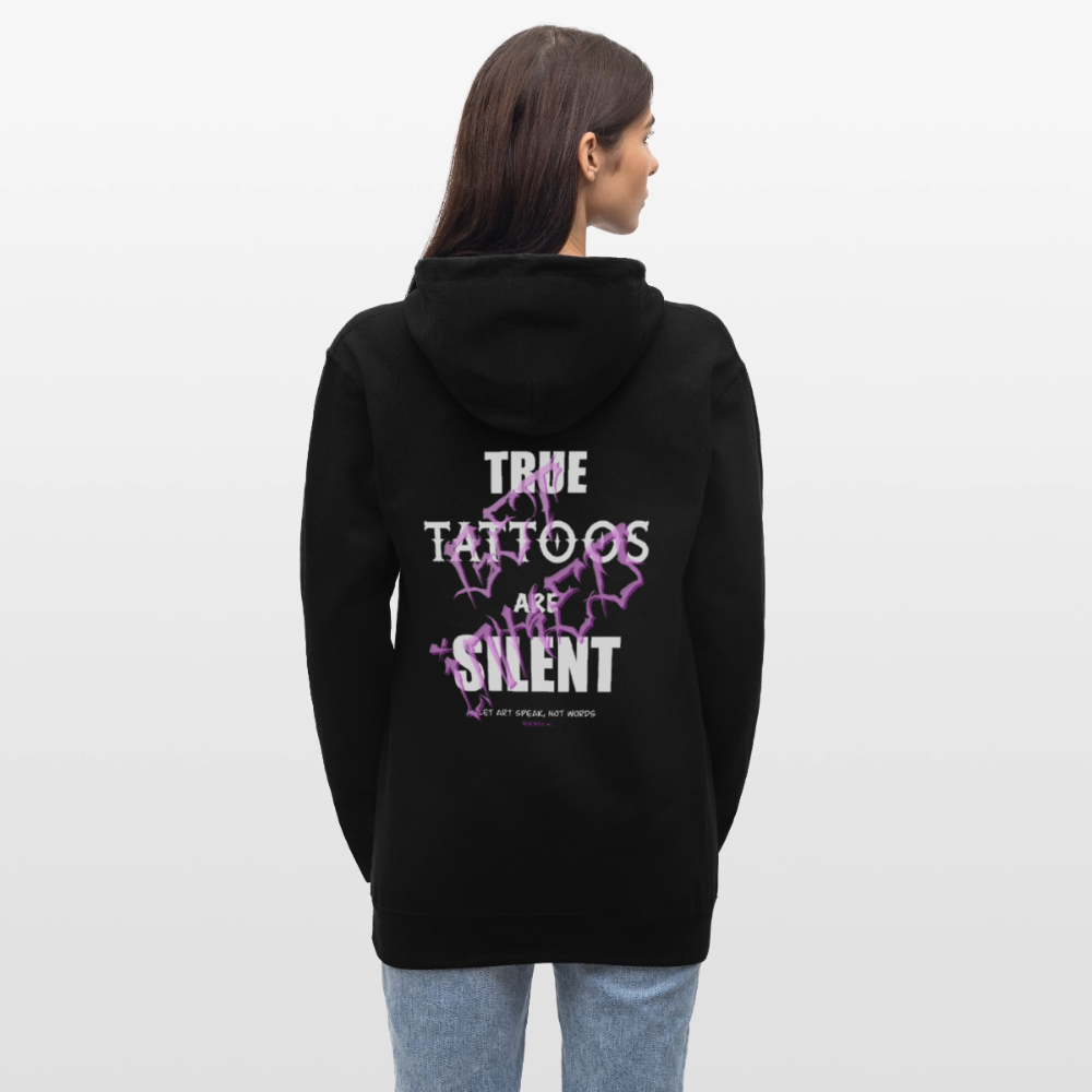 True Tattoos Are Silent – Tattoo Artist Statement Design - black