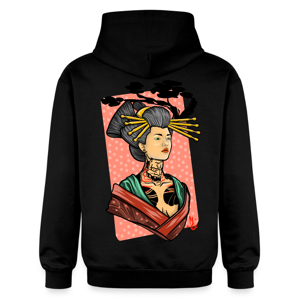 Geisha Yokai Tattoo Art – Japanische Geister Geisha Illustration - black